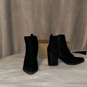 Black ankle boots, size 8
